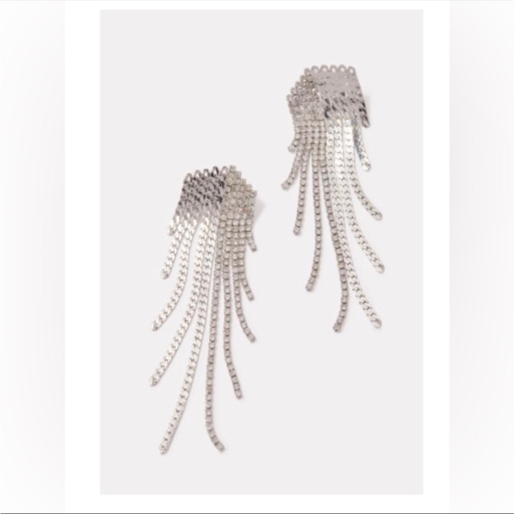 Evereve Amelia Statement Fringe Earring Size 3 48$